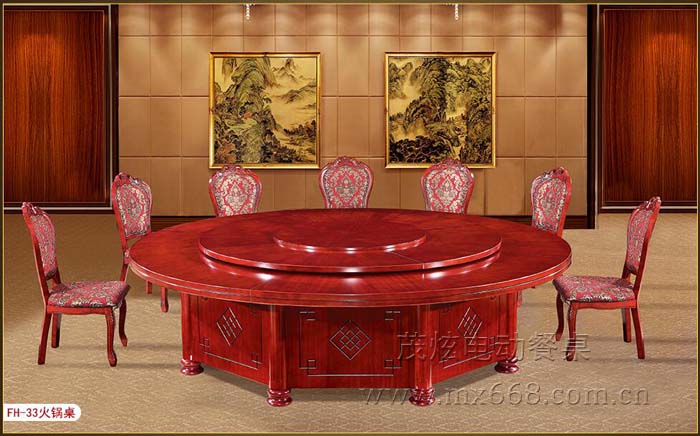 現(xiàn)代風(fēng)格實(shí)木電動(dòng)餐桌