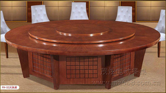 簡(jiǎn)約新中式電動(dòng)餐桌